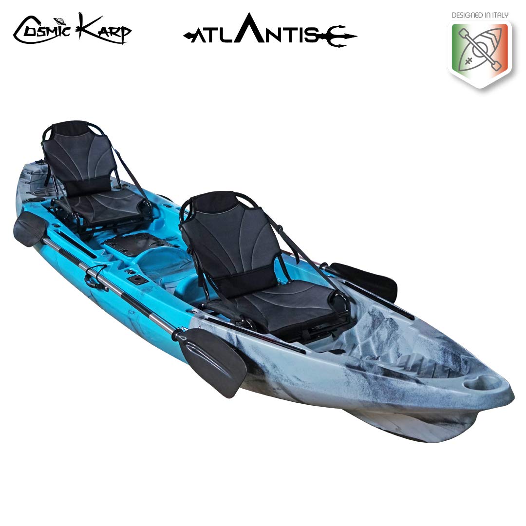 Atlantis Kayak-Canoa Cosmic KARP 390 cm Azzurro/Grigio - 2 Gavoni - 2 Seggiolini - 2 Pagaie