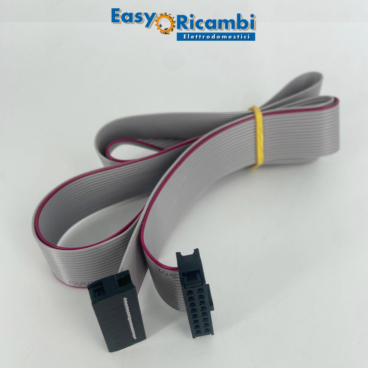 Easyricambi - Cable plano macho de 16 pines para conectar el teclado a la placa de control Micronova Estufas de pellets Longitud 150 cm Cable plano con conexiones eléctricas hembra con 16 contactos