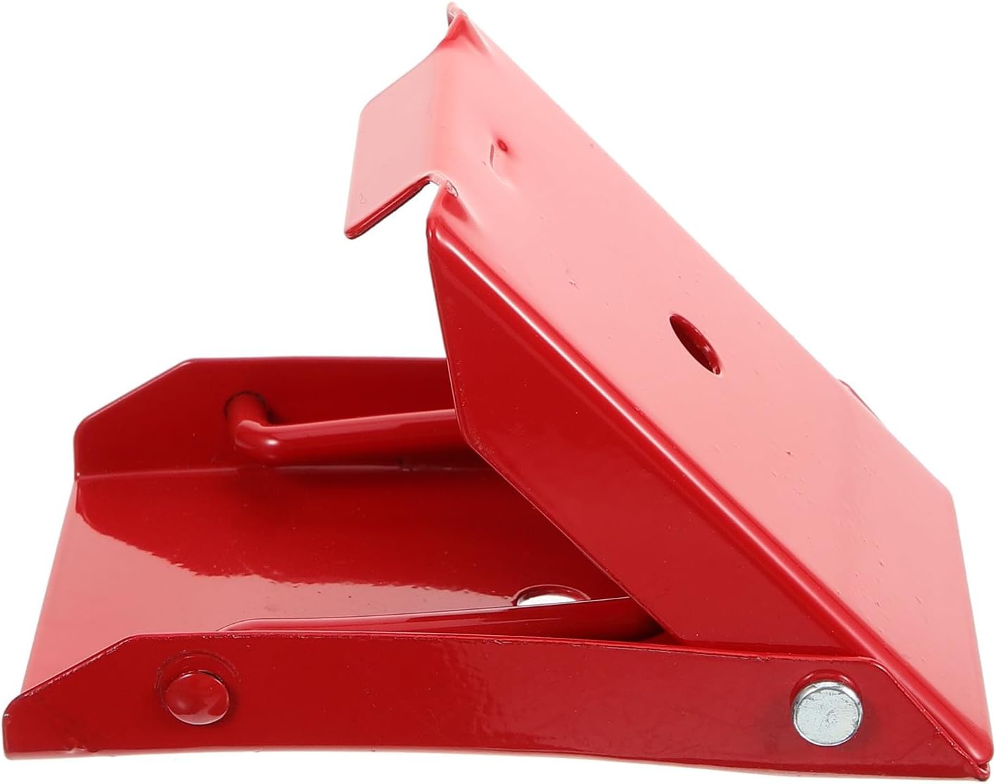 Steel Wheel Chock for Rv and Truck with Anti-skid Support Pad Sturdy Triangular Camper Wheel Stabilizer and Portable Trailer Blocks and Car Tire