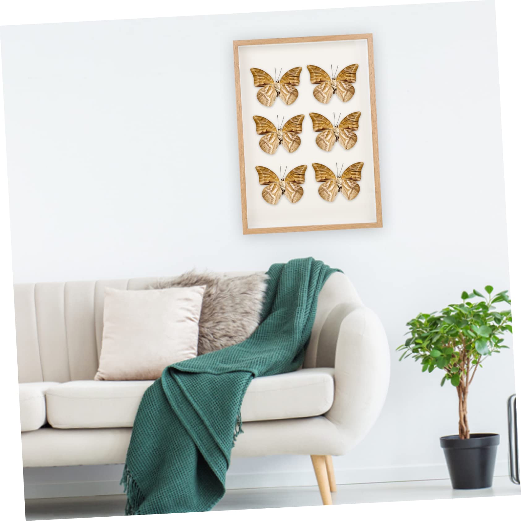 POPETPOP Bilderrahmen 10x15 Weiss Holz Platzsparend mit Stabilem Standfuß und Feiner Verarbeitung für Wand oder Tisch