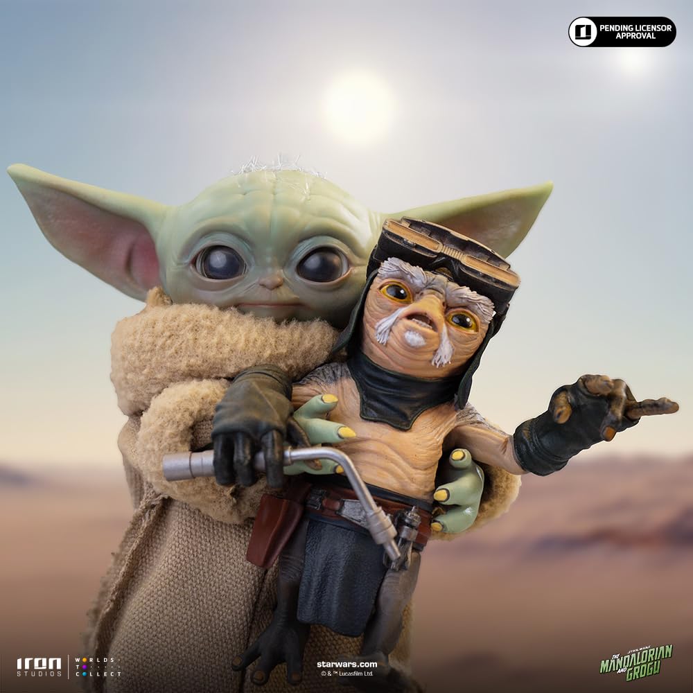 Iron Studios Estatua coleccionable Grogu No Squeezy Movie Grogu Collection Multicolor Polystone Resin 13,7 cm 5.4 pulgadas