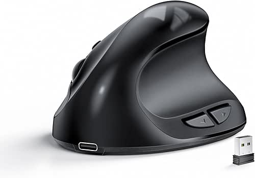 Lekvey Ergonomic Mouse, Vertical Wireless Mouse for Small/Medium Hands, Rechargeable