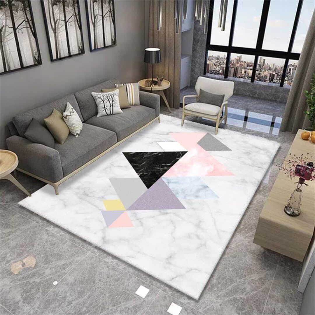 Tapis de maison de salon à motif triangulaire 50x70cm
