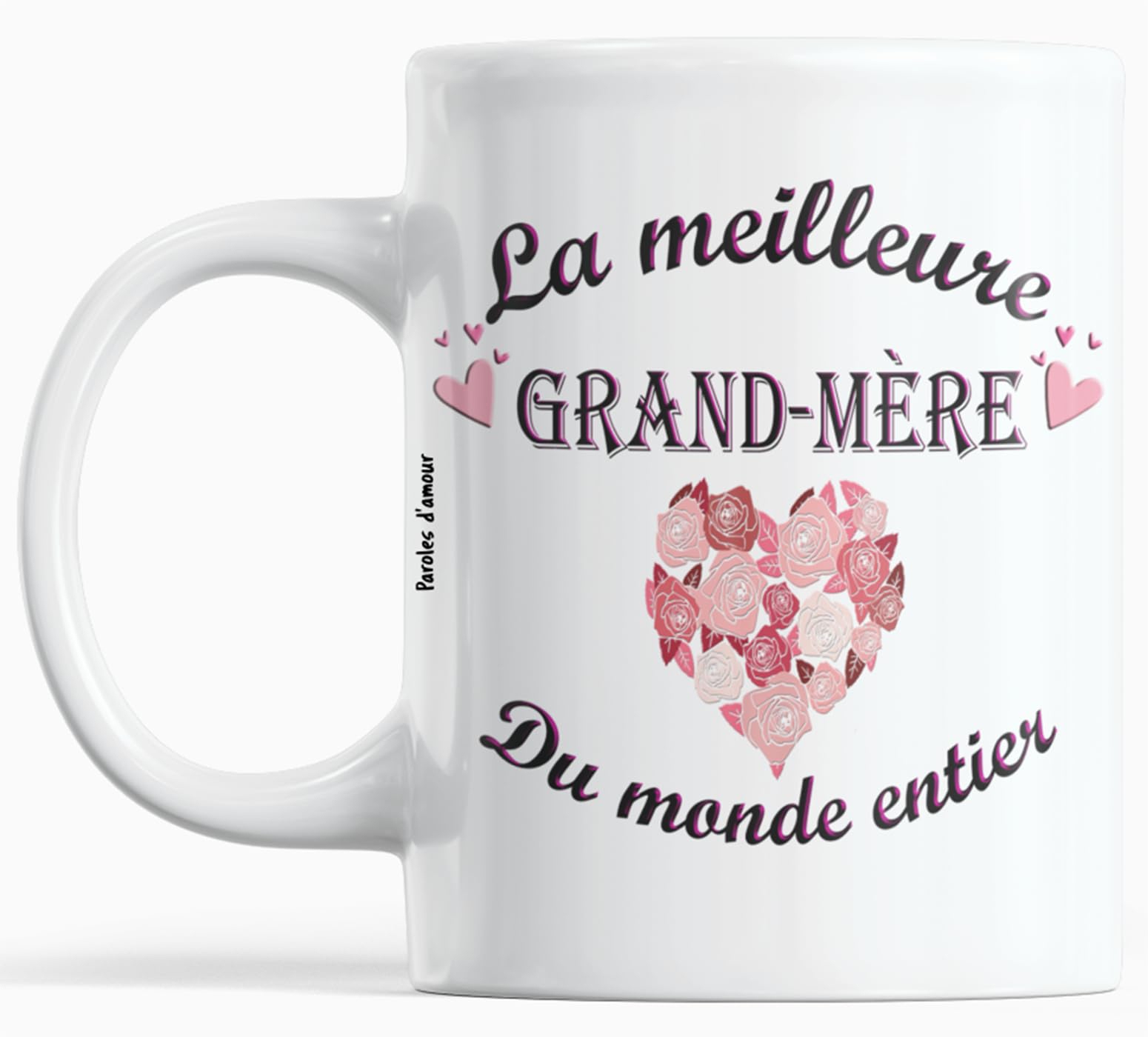 Mug Amour Duo Lot De 2 Tasses Je T'aime Papi Mamie Avec Coeur Mug Qualité Idée Cadeau Originale Grands Parents Anniversaire Noël Fête Pour Grand-Mère Et Grand-Père
