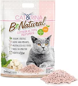 Lettiera Per Gatti Al Tofu Naturale 2.5kg - Agglomerante, Senza Polvere, Getta Nel WC | Compostabile E Biodegradabile - Foto 3