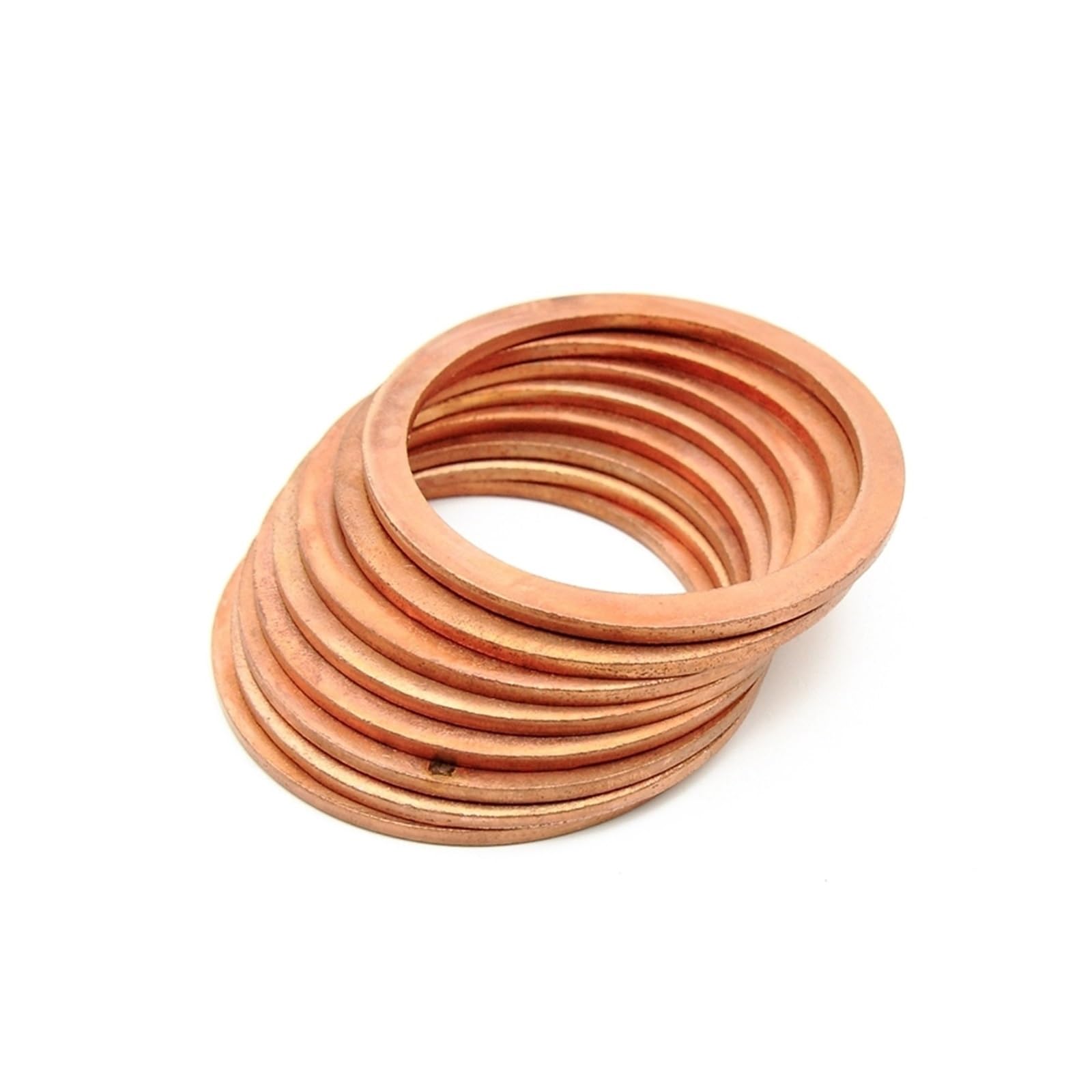 Arandelas, Arandela Plana de Cobre M15 Junta Sellado Diámetro Interior 15 mm Anillo Hoja Fina T3 Rojo(15x28x2 (5pcs))