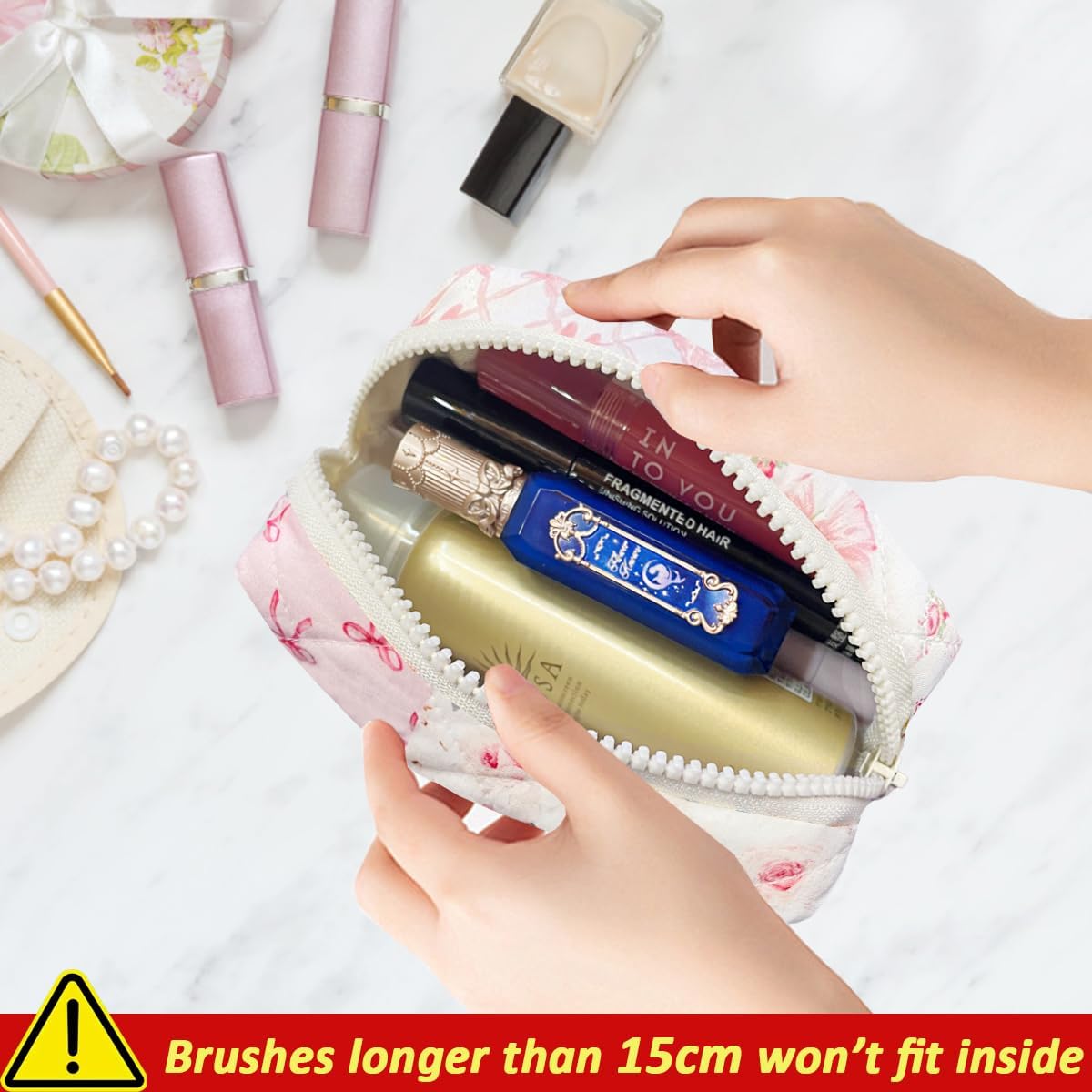 Mini Makeup Touch-up Pouch for Women Girls image 2