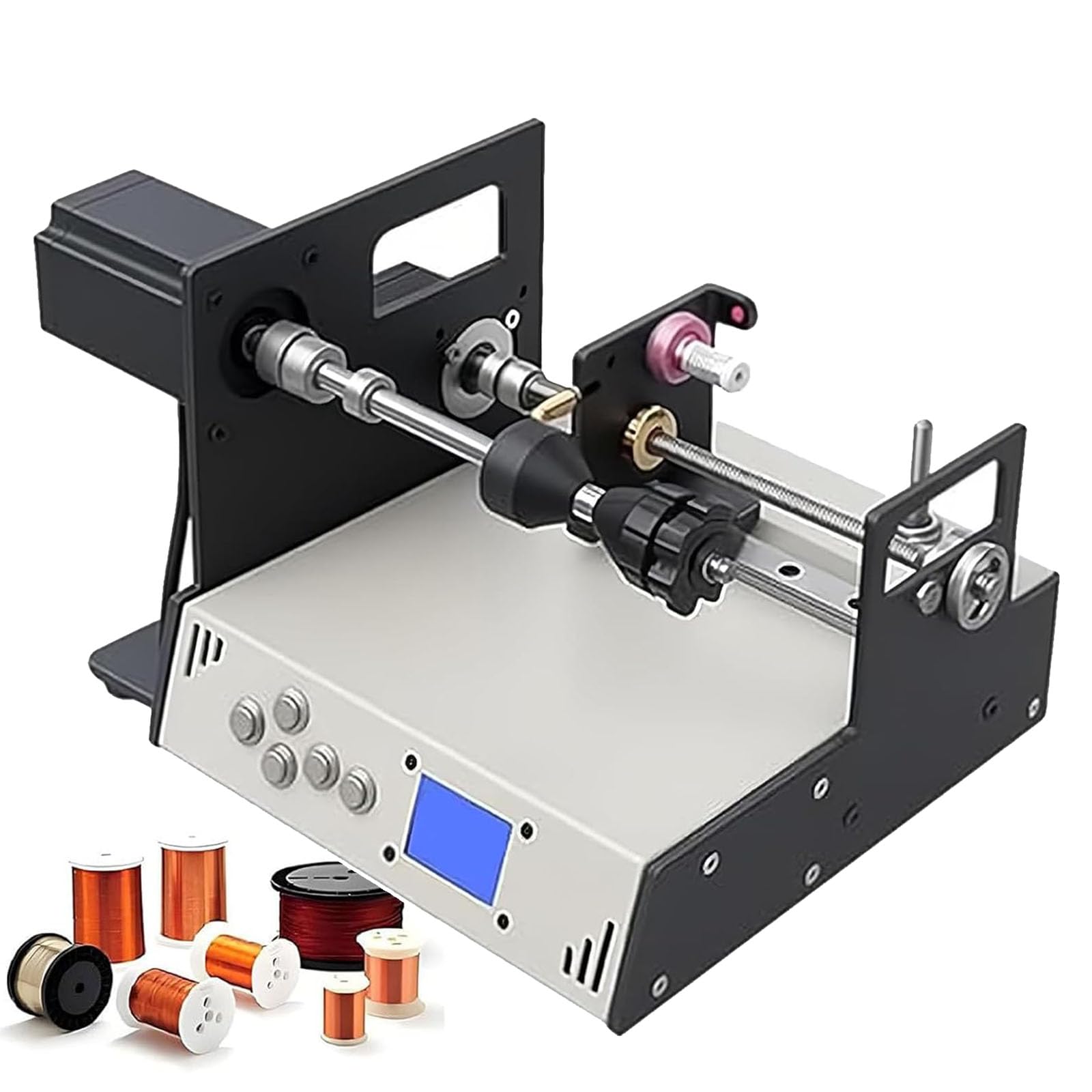 Tiantoo Cable Wiring Coil Winding Machine, Precision : 0.01Mm, 120-900 Rpm Adjustable Speed, Programmable Control, For Audio Amplifiers, Industrial Harnesses, Crafting,A