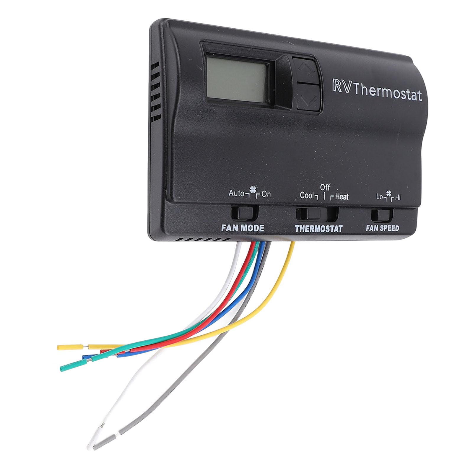 Dioche Thermostat Numérique de Remplacement pour Camping-Car, 3 Modes de Réglage, Chauffage et Refroidissement, Thermostat Mural 83303362 pour (Black)