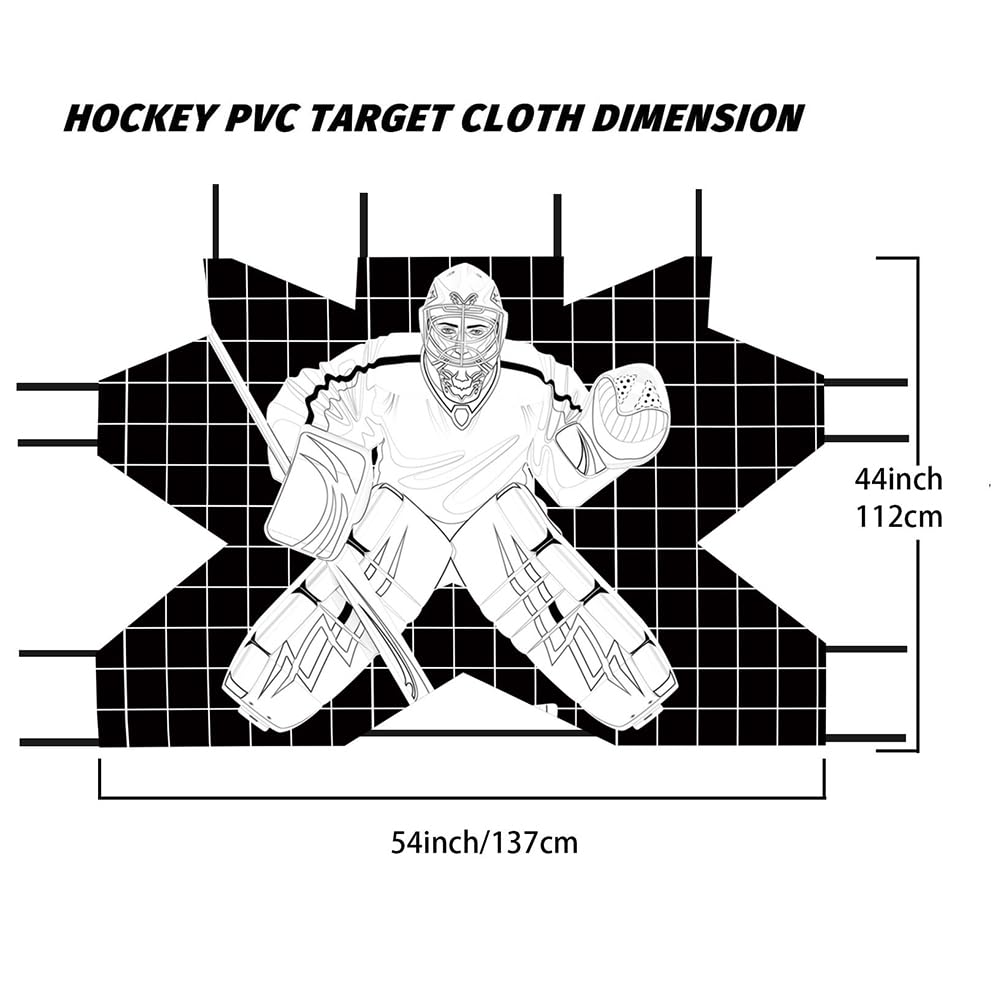 Generic Rete da portiere per hockey su strada, bersaglio da hockey, per allenamento di precisione