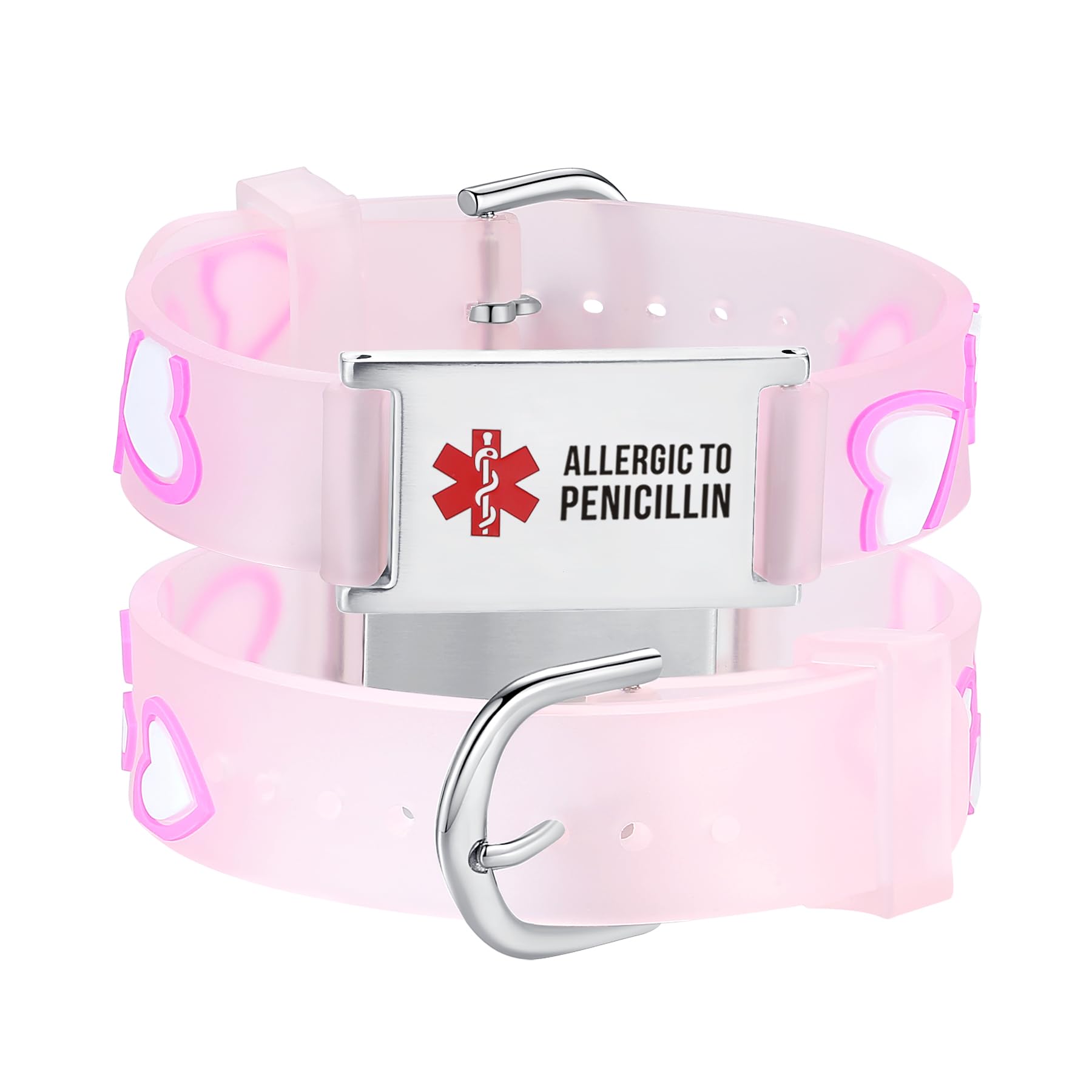 LinnaLove cartoon medical alert id bracelets Parents gift to Son, daughter, brother, sister