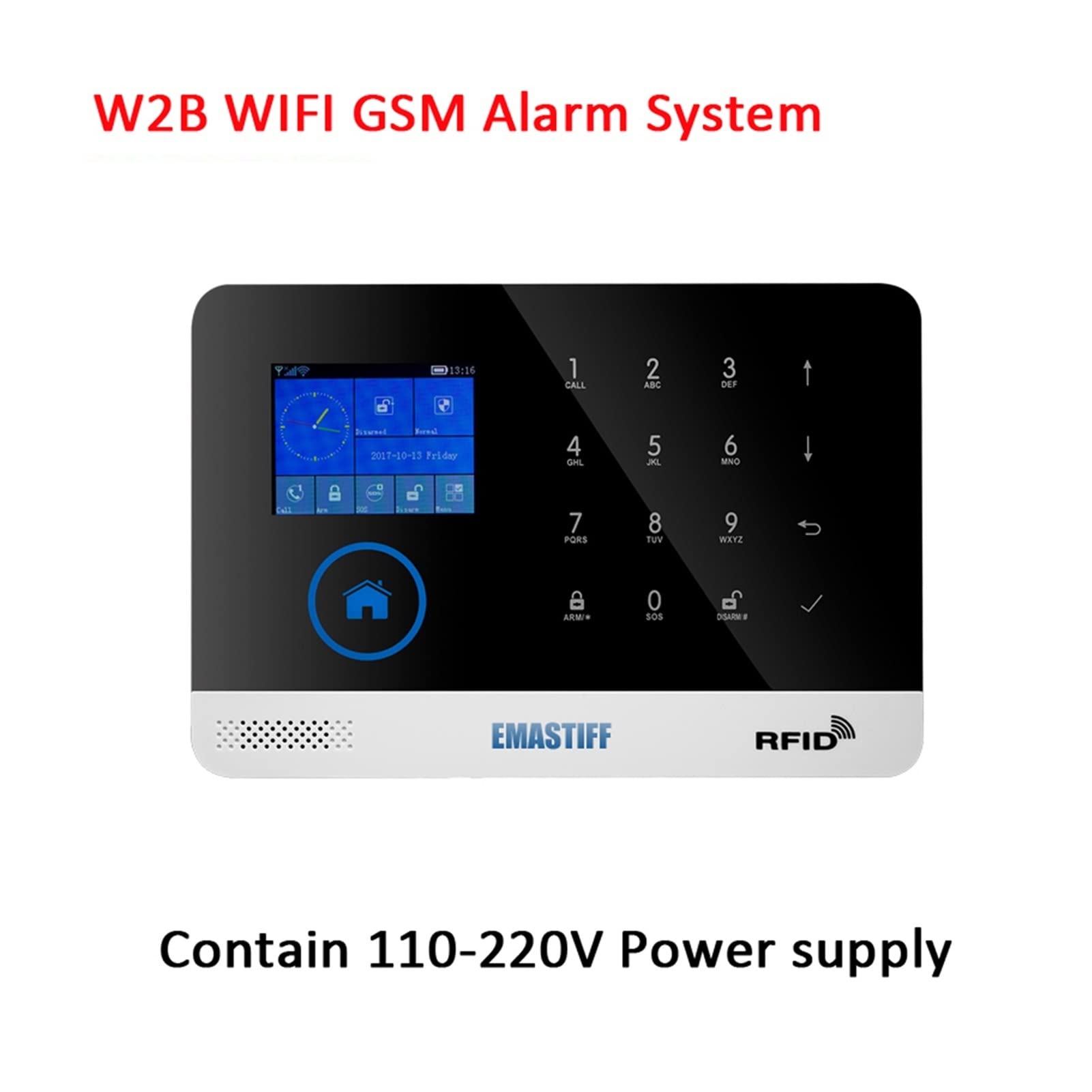 Kit Allarme Casa, Fai da te Porta completa Piring Accessori for fumo for il nostro Nuova W2B WiFi. Sicurezza domestica GSM. di allarme video wireless IP. Monitor della fotocamera(Touch Keypad)