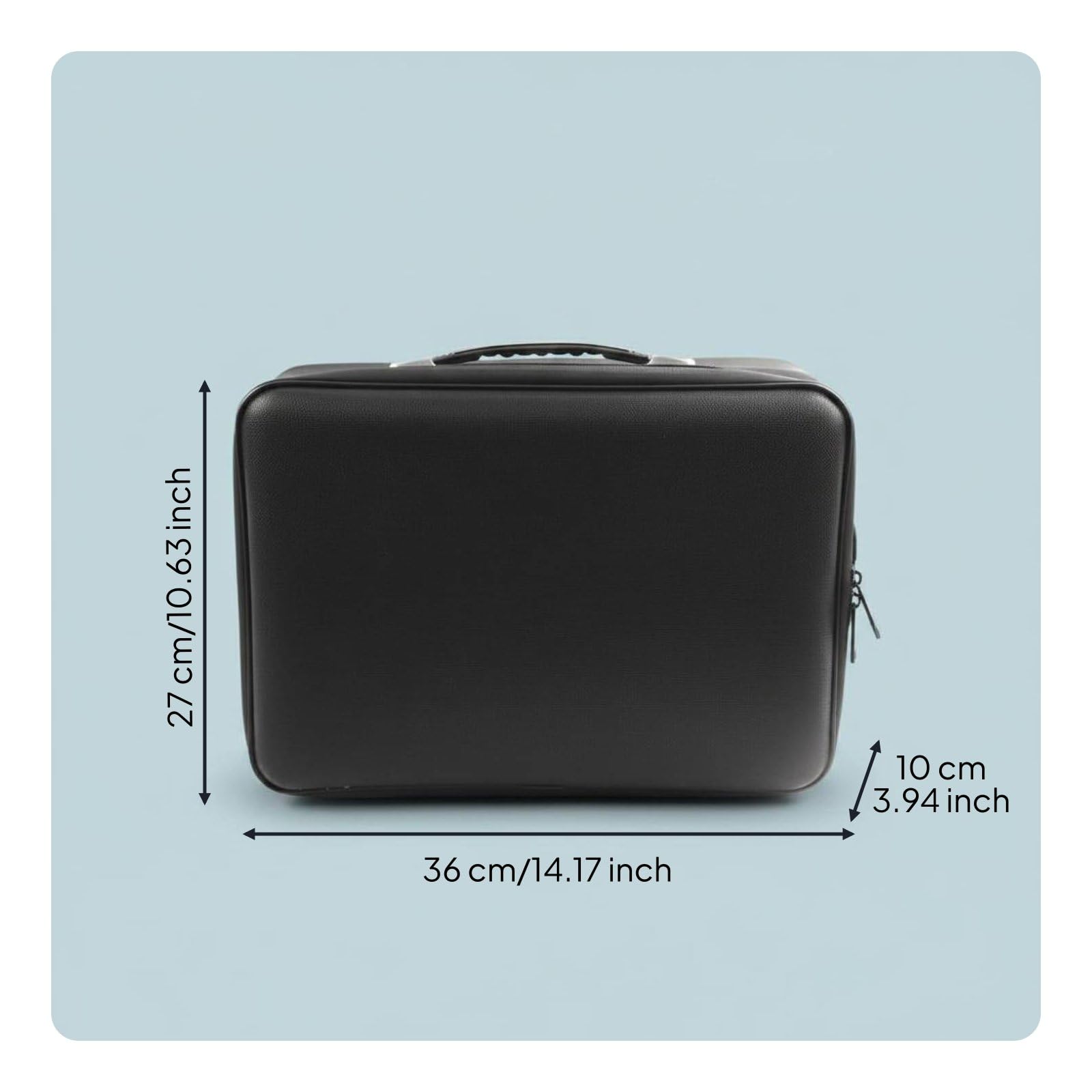 Generic Portadocumenti Ignifugo Borsa Documenti Organizer Valigetta Cartella Espandibile a Fisarmonica in Fibra di Vetro con Dodici Tasche Manico Portatile Adatto per Riunioni Lavoro Spostamenti