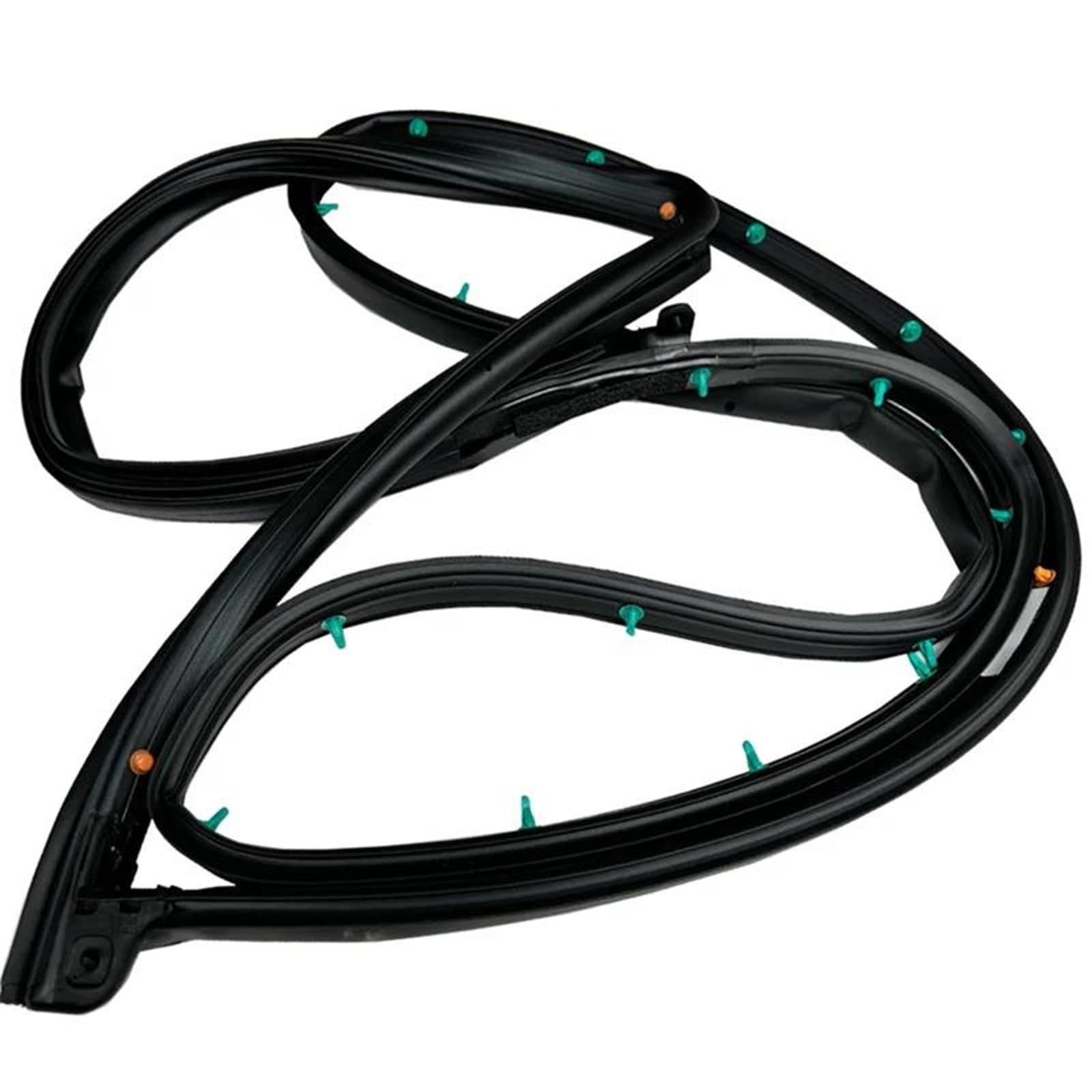 Car Door Weatherstrip for Hyundai for Veloster 2012 2013 2014 2015 2016 2017 Car Front Door Side Weatherstrip 82130-2V000 82140-2V000(Black Left)