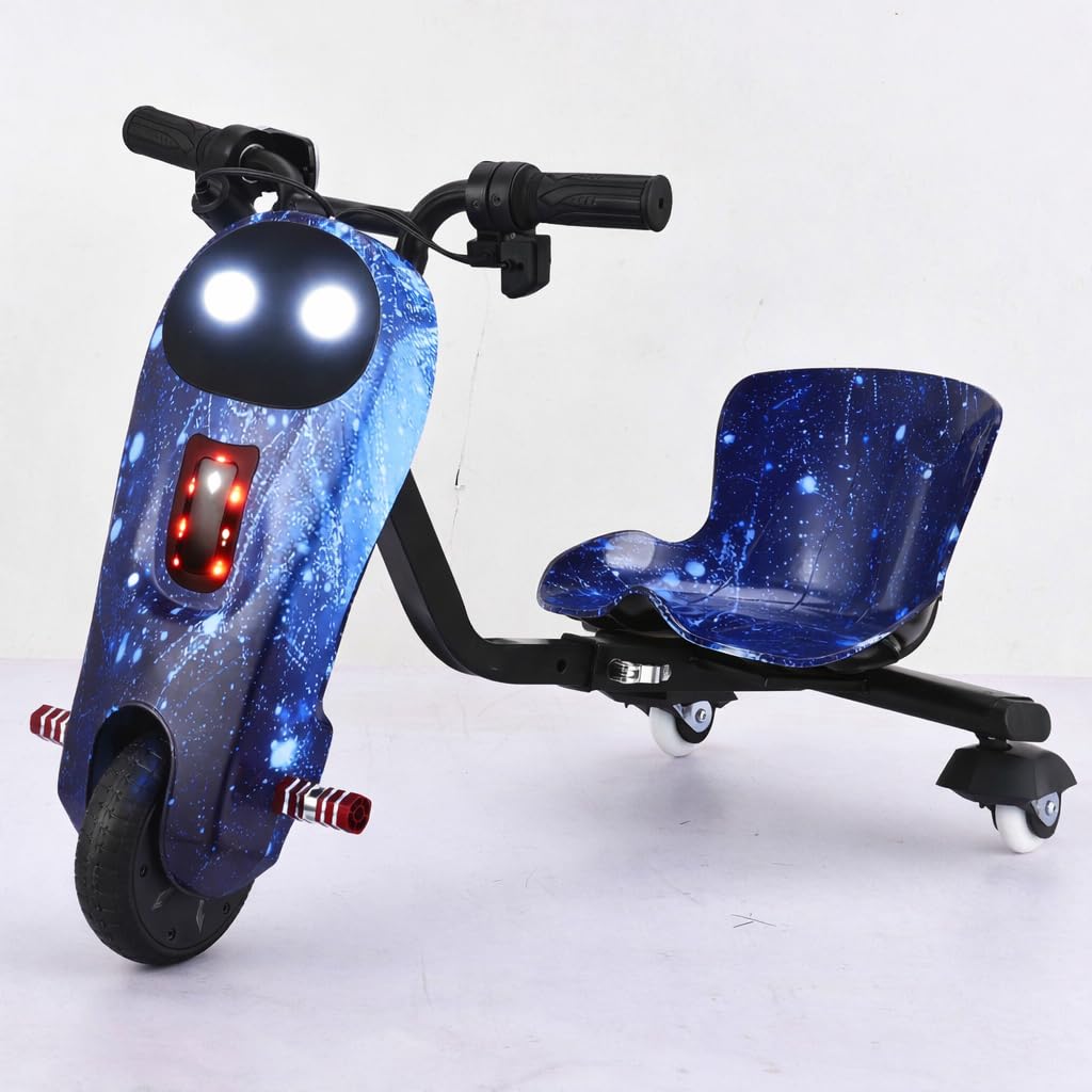 3-Wheel Electric Drifter for Kids with LED Lights & Bluetooth Speaker | Self-Balancing Ride-On Toy | 15 km/h Top Speed | 3-Hour Fast Charge | 75 kg Load Capacity | Multi Color-image-46