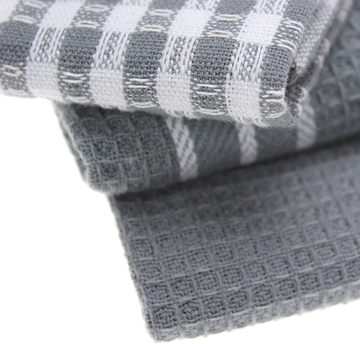 3 Pieces of Kitchen Towels, Natural Cotton, Dish Cloth, Absorbent, Lint-Free Tableware Household