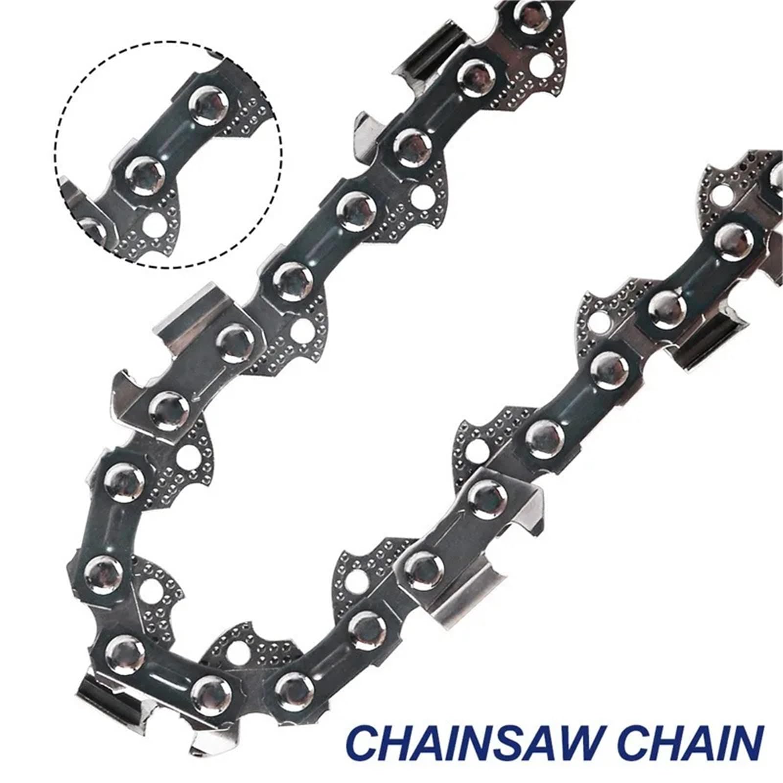 Cadena de motosierra Metal 10 pulgadas, 40 eslabones transmisión, 3/8 Lp, repuesto accesorio sierra eléctrica portátil 0.043 Cadena de corte de madera(3pcs-10inch 40 Dl)