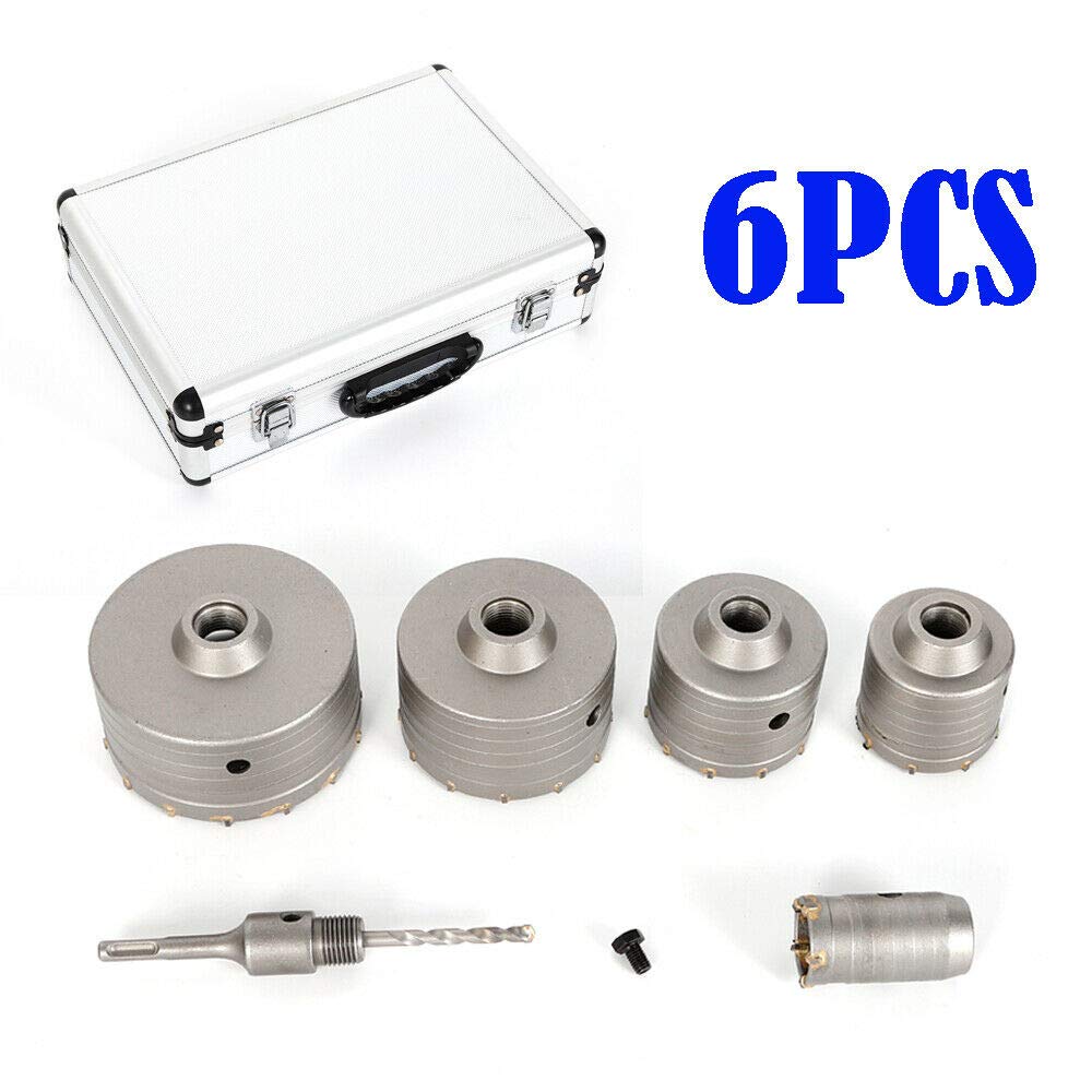 Sierra de corona SDS Plus, juego de brocas de 40/68/80/100/120 mm, para martillo perforador, hormigón, ladrillo y piedra