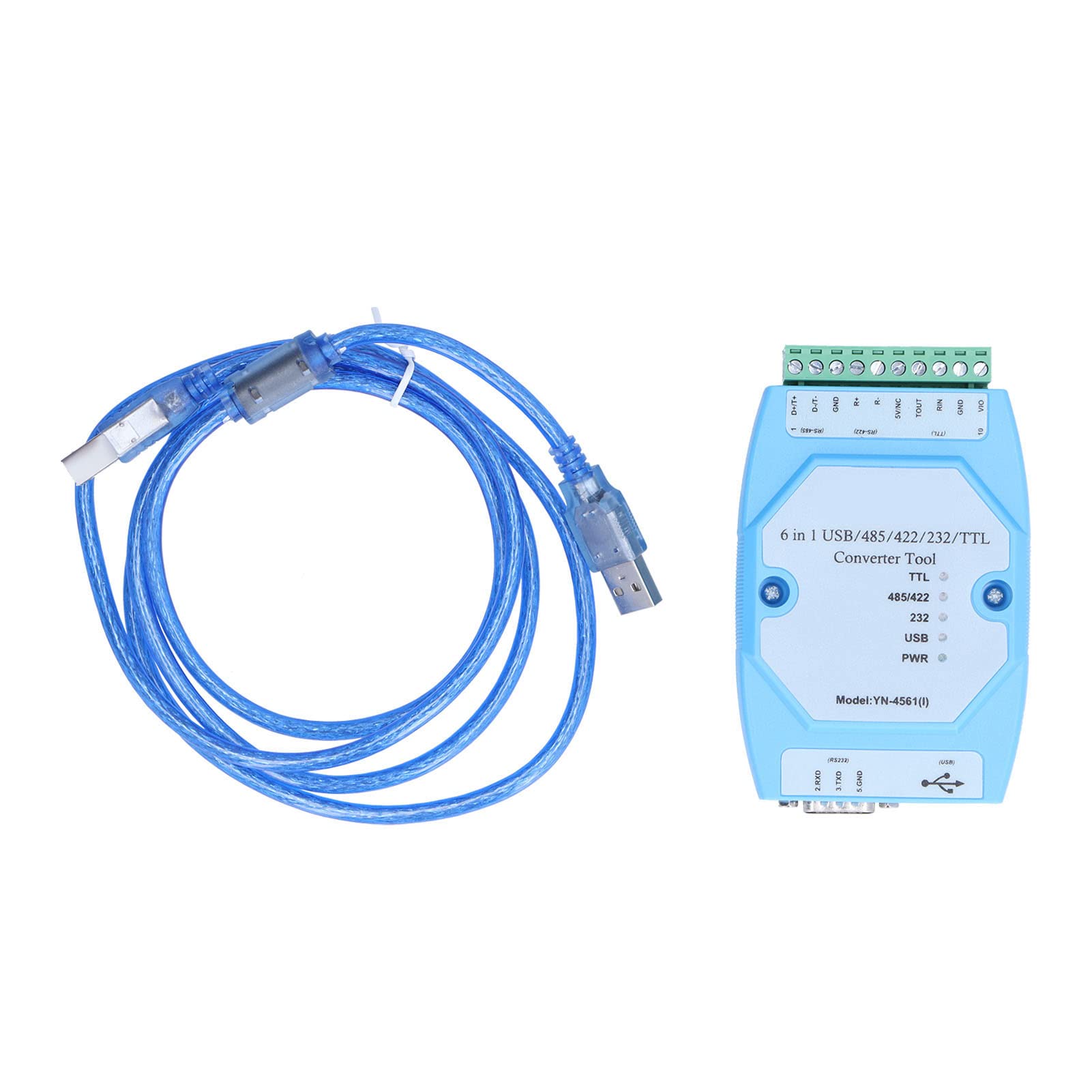 Módulo de Puerto Serie Aislado YN4561I, convertidor 6 en 1 FT232 USB a /422/232/TTL, componente electrónico con Aislamiento de 1 kV, no Necesita alimentación Externa, Plug and