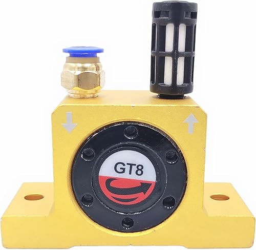 Vibrador industrial de la turbina GT8 - G 18" tipo neumático de la rueda de la energía del aire comprimido oro silencioso con el silenciador