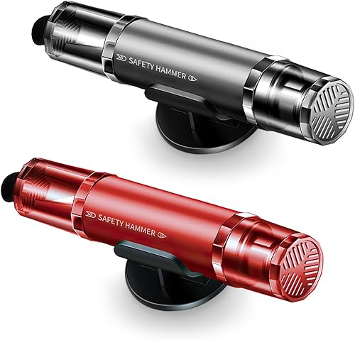 COGEEK Car Safety Hammer Window Glass Breaker, 2-in-1 Glass Breaker & Seatbelt Cutter Underwater Portable Emergency Rescue Tool Broken Window Escape