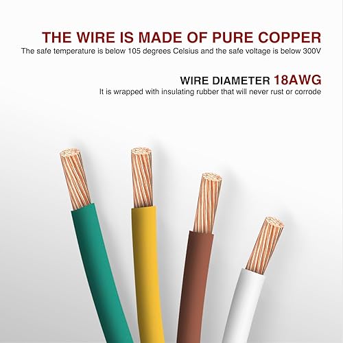 Vista 61 de Nilight Arnés de cableado de extensión de remolque en espiral de 7 vías a 5 vías, 5 pies, resistente, 7 pines redondos a 5 pines, cable adaptador