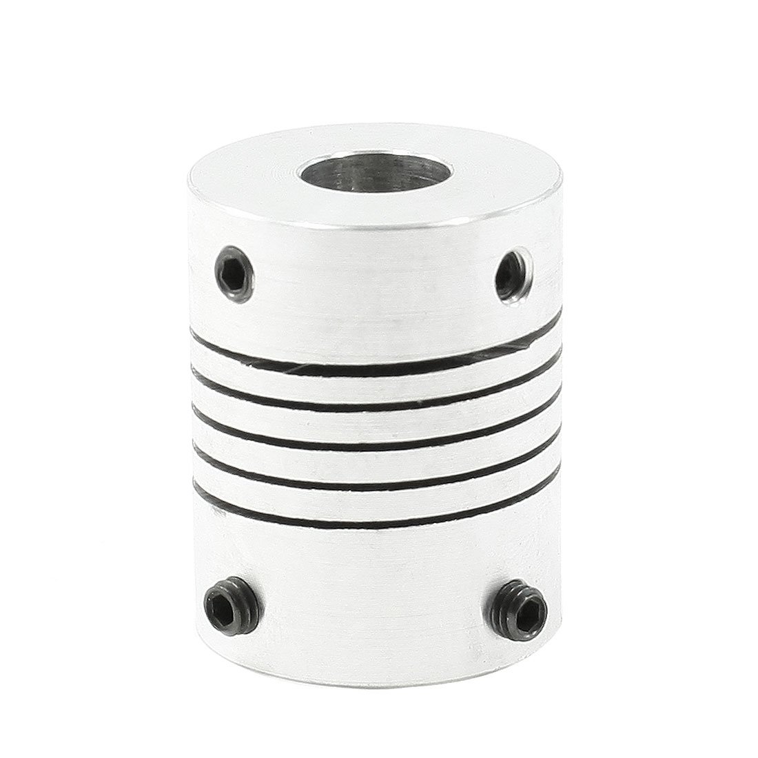 Aexit Silver Tone Electrical equipment 25mm Diameter 32mm Length 8 x 10mm Encode Beam Coupling