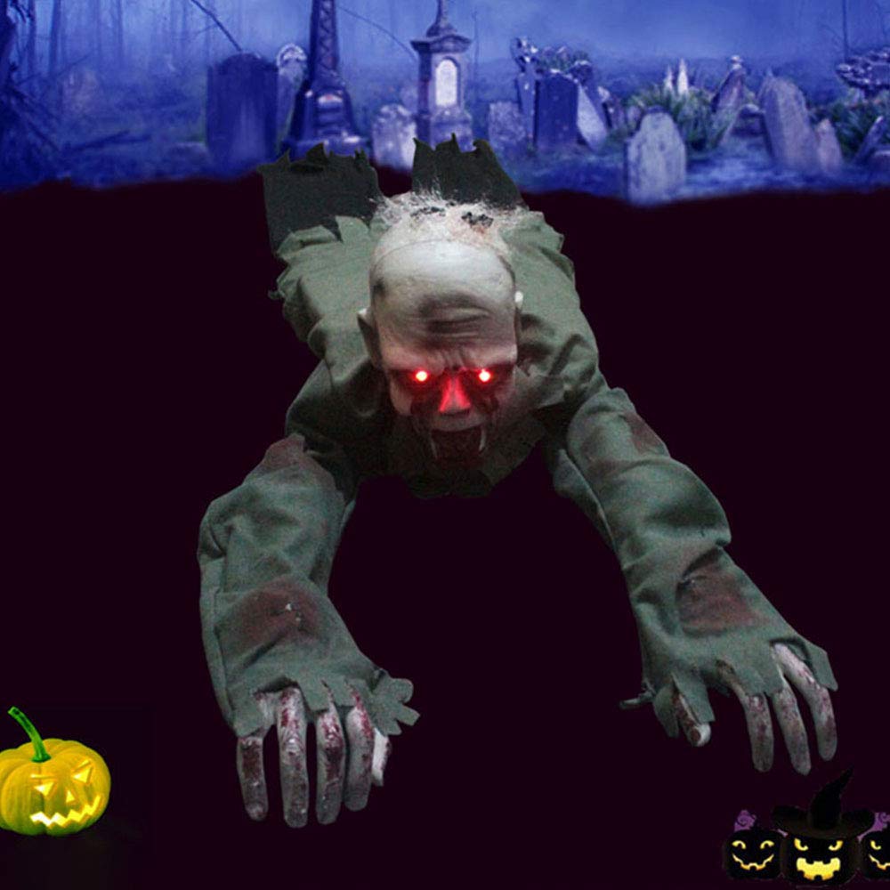 Amazon | ハロウィン 飾り お化け屋敷 道具 ゾンビ 這う ホラー 音