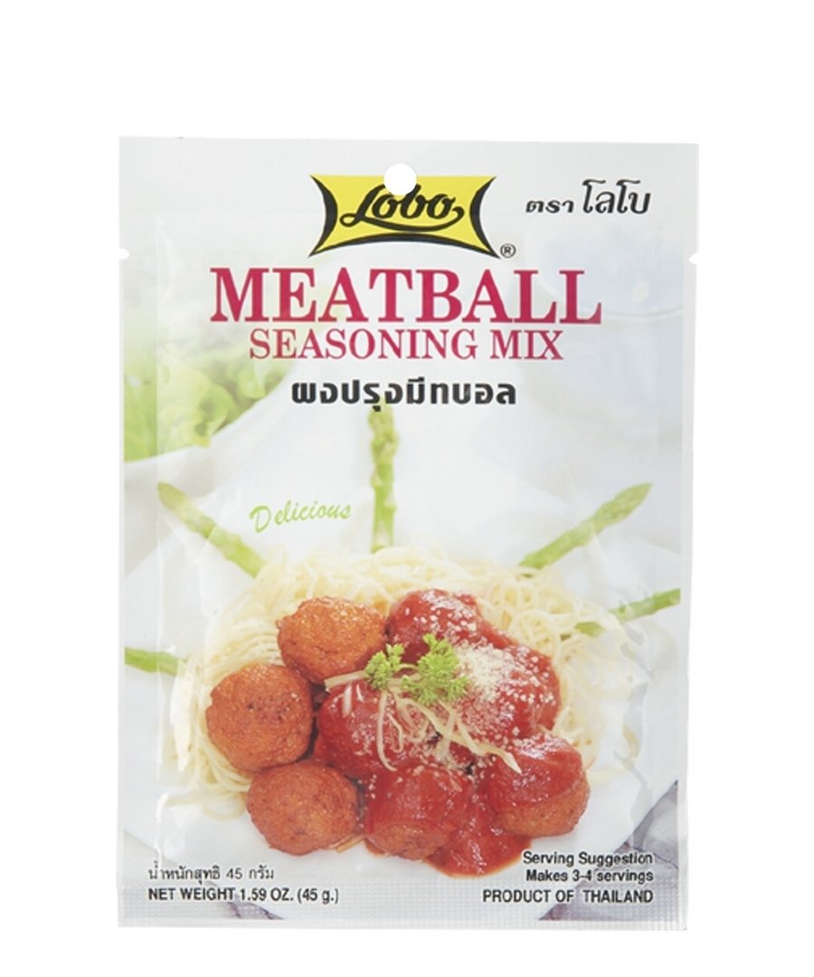 Lobo ,MeatBall Seasoning Mix Paste 1.59 Ounces (Pack of