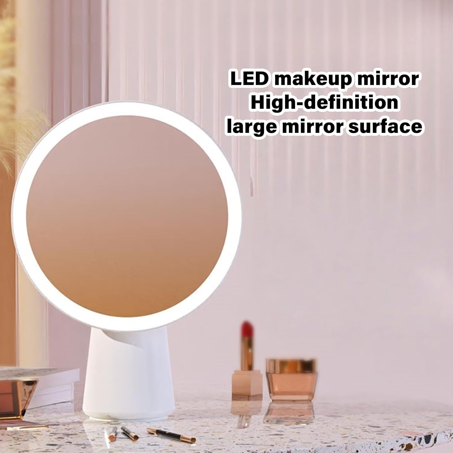 調整可能な照明を備えたLEDバニティグラス