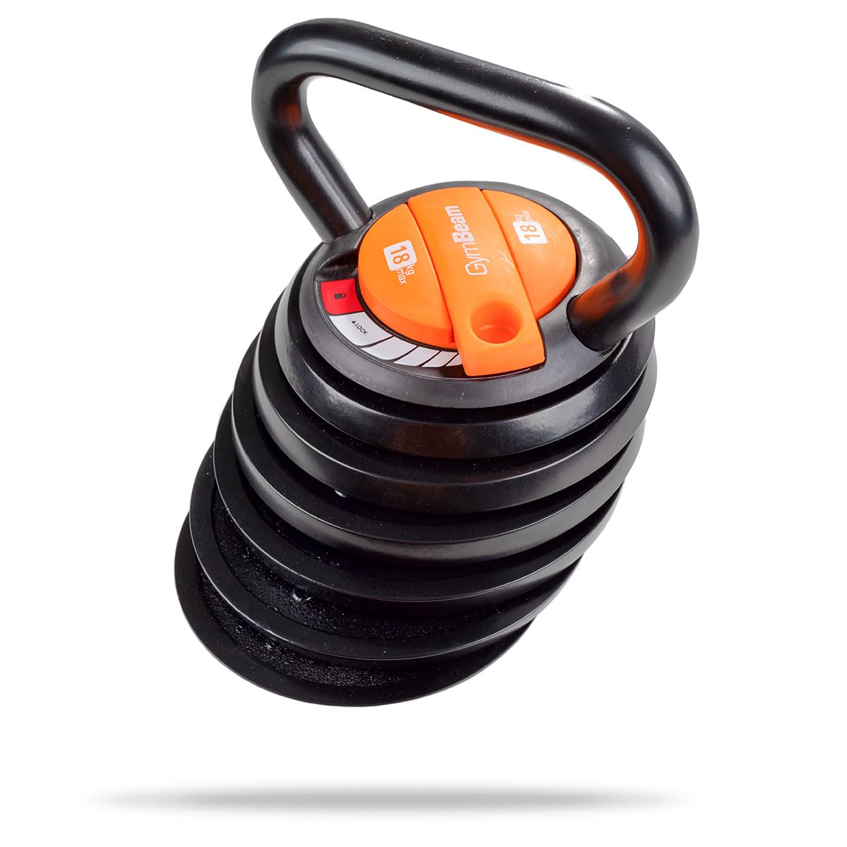 GymBeam Kettlebell Regolabile da 4,5-18 kg, Set di Kettlebell per Sollevamento Pesi, Strumenti di Allenamento in Ferro e ABS per Forza e Cardio, Ideali per Squat, Deadlift, Bench Press, KB Swing