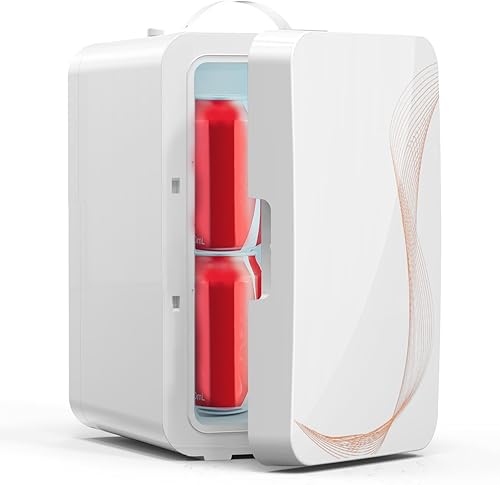 Mini refrigerador para dormitorio, 6L8 latas, refrigerador pequeño portátil, refrigerador compacto para el cuidado de la piel, maquillaje de disponible en Yaxa Costa Rica