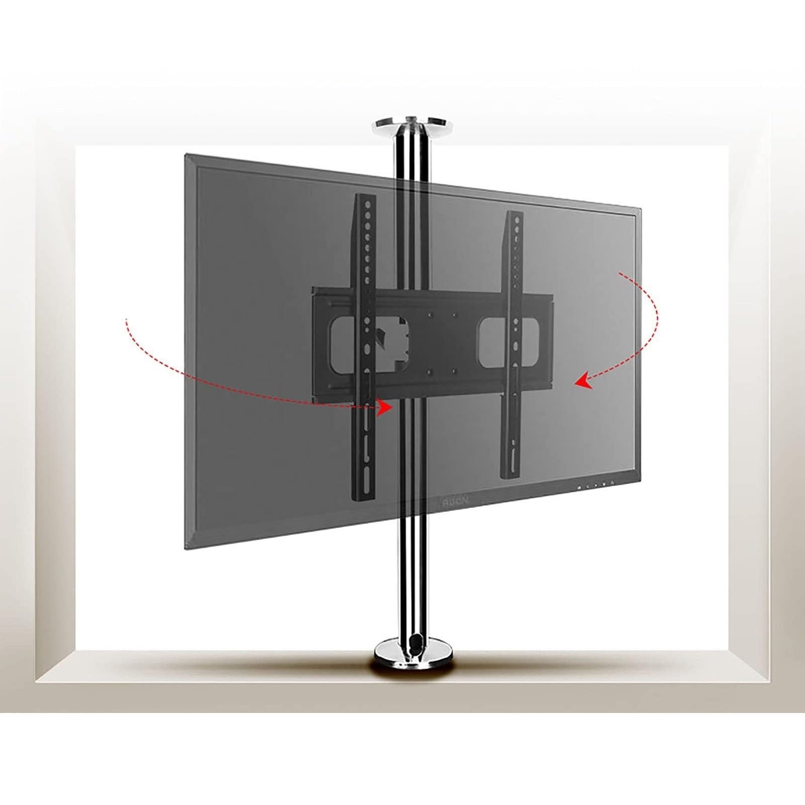 WDSOPK Universal Tv Stand LCD Tv 360 Degree Rotating Frame Floor Stand Rotation Tilt Swivel Tv Mount Fits 32-75Inch Adjustable Ceiling Tv Mount Bracket,60 (170)