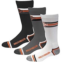 金刚狼男式 3 件装复古骑手排汗袜 D99218870-990