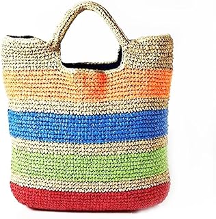 شنطة يد صناعة يدوية عصرية، متعدد الألوان، للنساء