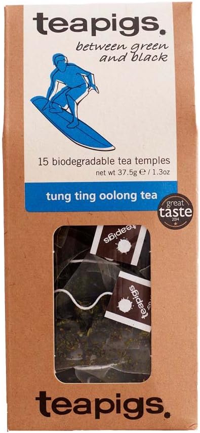teapigsTung Ting Oolong Teabags made with Whole Leaf Tea (1 Pack of 15 Temples)