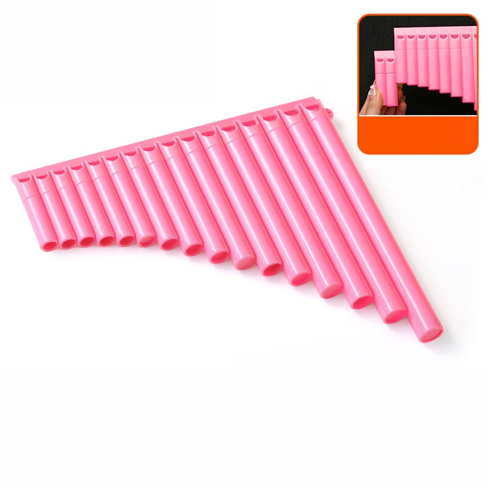 Flauti Pan Professionali Strumento Per Principianti Di Flauto Pan Rosa Professionale A 16 Pipe