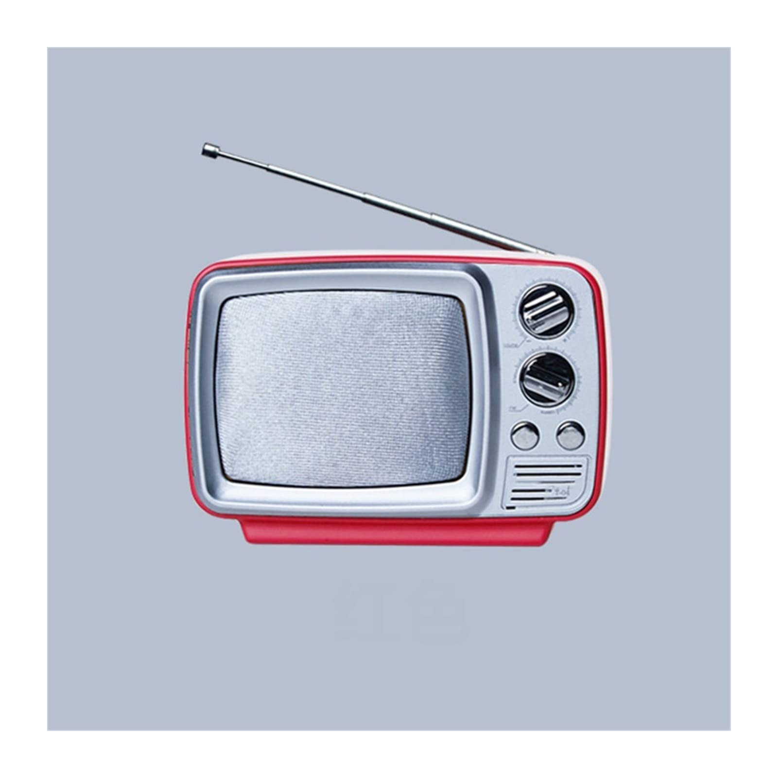 Speaker Radio Retro Tv Recorder Old-Fashioned 80'S Portable Card Mini Speaker-Red-11
