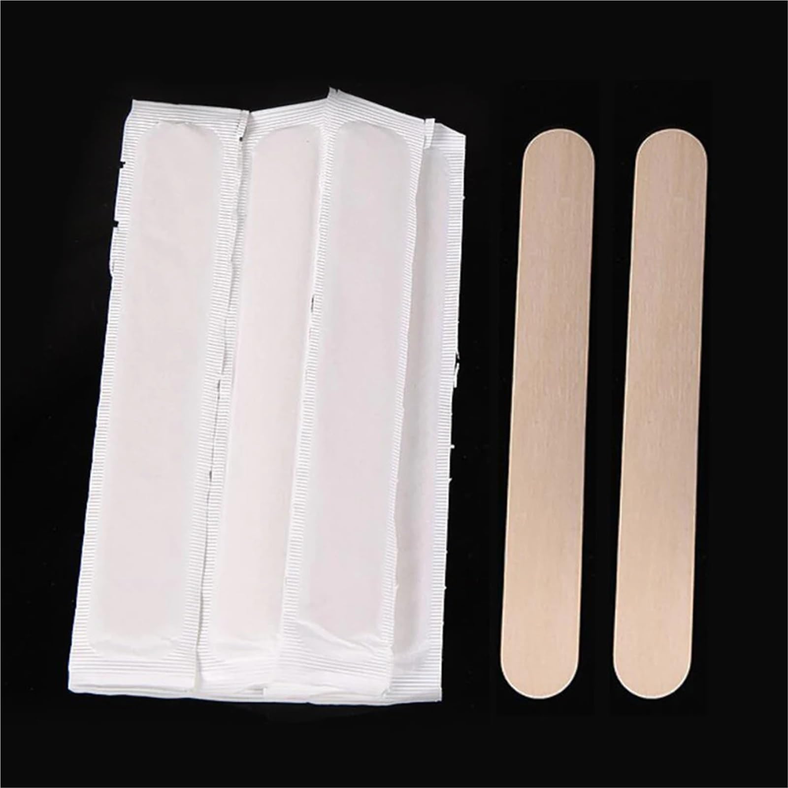 Varillas de cera de madera, 200 unidades, palitos de depilación desechables, depresor de lengua, esterilización de madera, reparación de tatuajes, crema, barra de belleza, herramienta corporal para