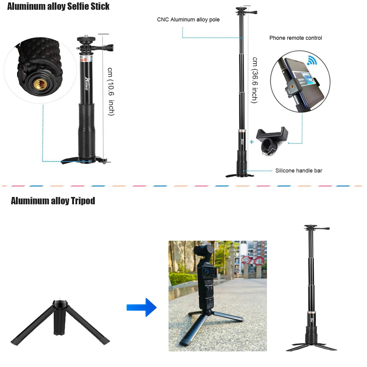 Amazon.com : Accessories Kit for DJI Osmo Pocket 3/4 Creator Combo 