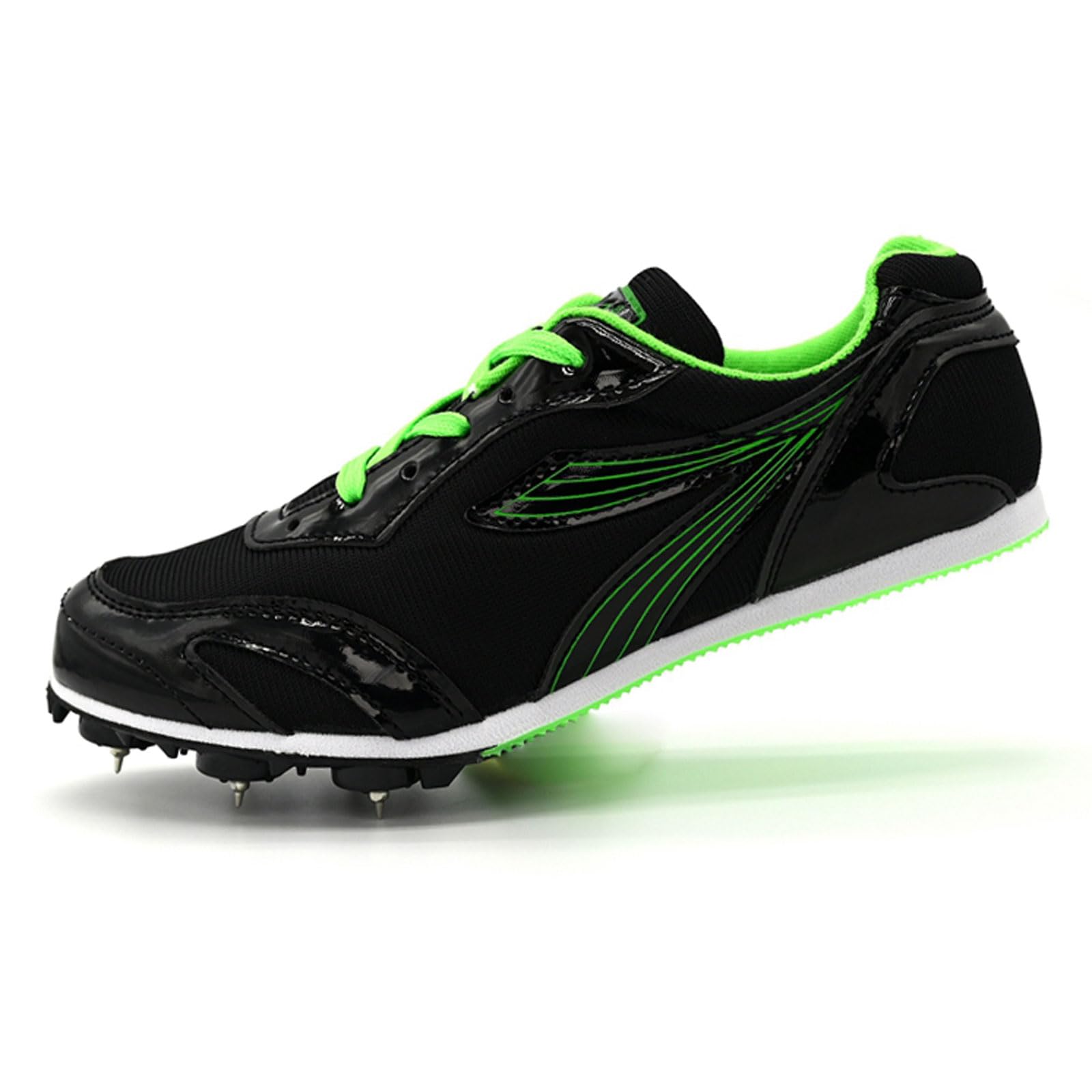 Zapatos con clavos para atletismo,Zapatos con Clavos Campo,Zapatillas de correr con clavos,Unisex Spikes Atletismo para Pista,Transpirable Antideslizante,Para Running,salto largo,Training