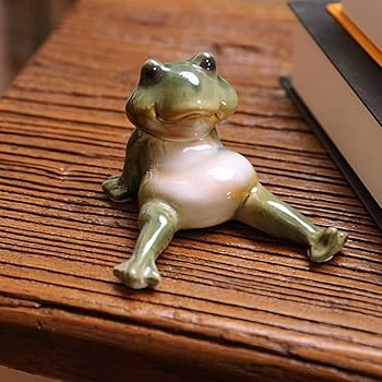 カエルの置き物 LxRx9 かえる 置物 雑貨 樹脂製 グッズ 北欧 かわいい 可愛い