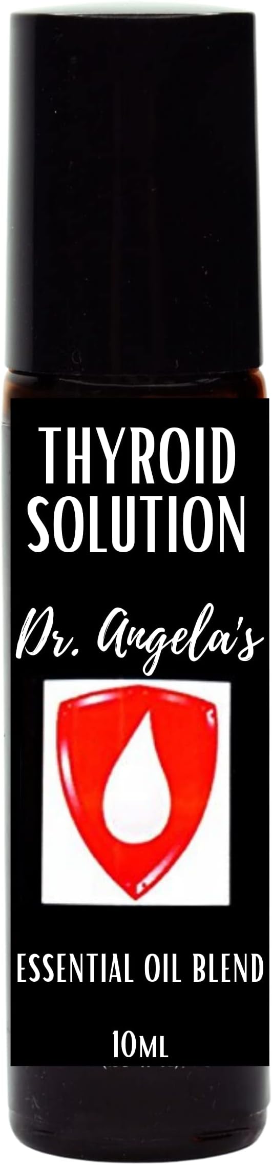Dr. A's Thyroid Solution Essential Oil Blend | 100% Therapeutic Grade Frankincense & Myrrh | Energy, Metabolism & Weight Management Formula Roll-On Bottle