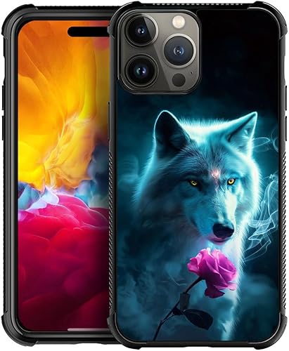 Miniatura 8 de TAMEFOX Funda compatible con iPhone 15 Pro Max, hermosas fundas de elefante para cuatro esquinas con parachoques, a prueba de golpes,