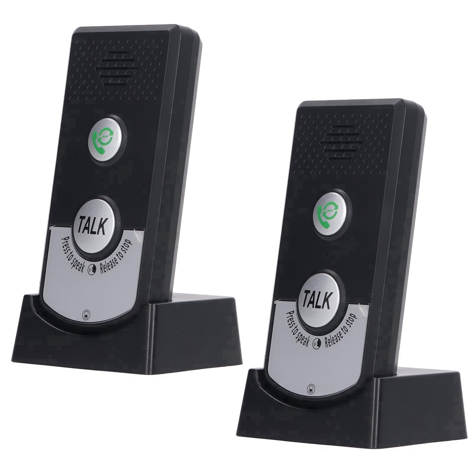 Impermeabile Bidirezionale Citofono Wireless, di Campanello Citofono Wireless Impermeabile Citofono Vocale Bidirezionale per Ufficio Domestico, Lungo Raggio 1000 M, 2 Viesistema di interfono