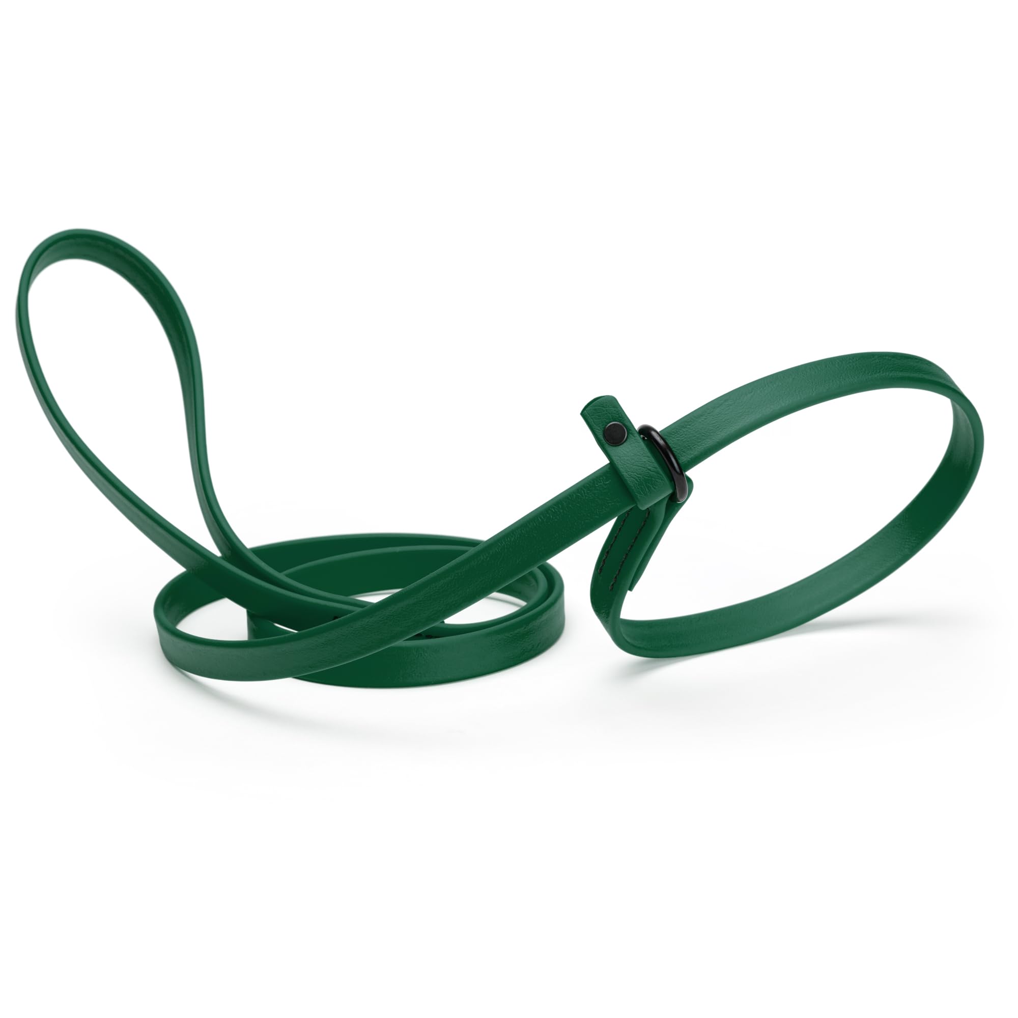 Dogline Biothane Slip Dog Leash - for Small, Medium and Large Dogs - Odor Free Slip Lead, Heavy Duty and Durable Material Kennel Lead - Hunter Green -