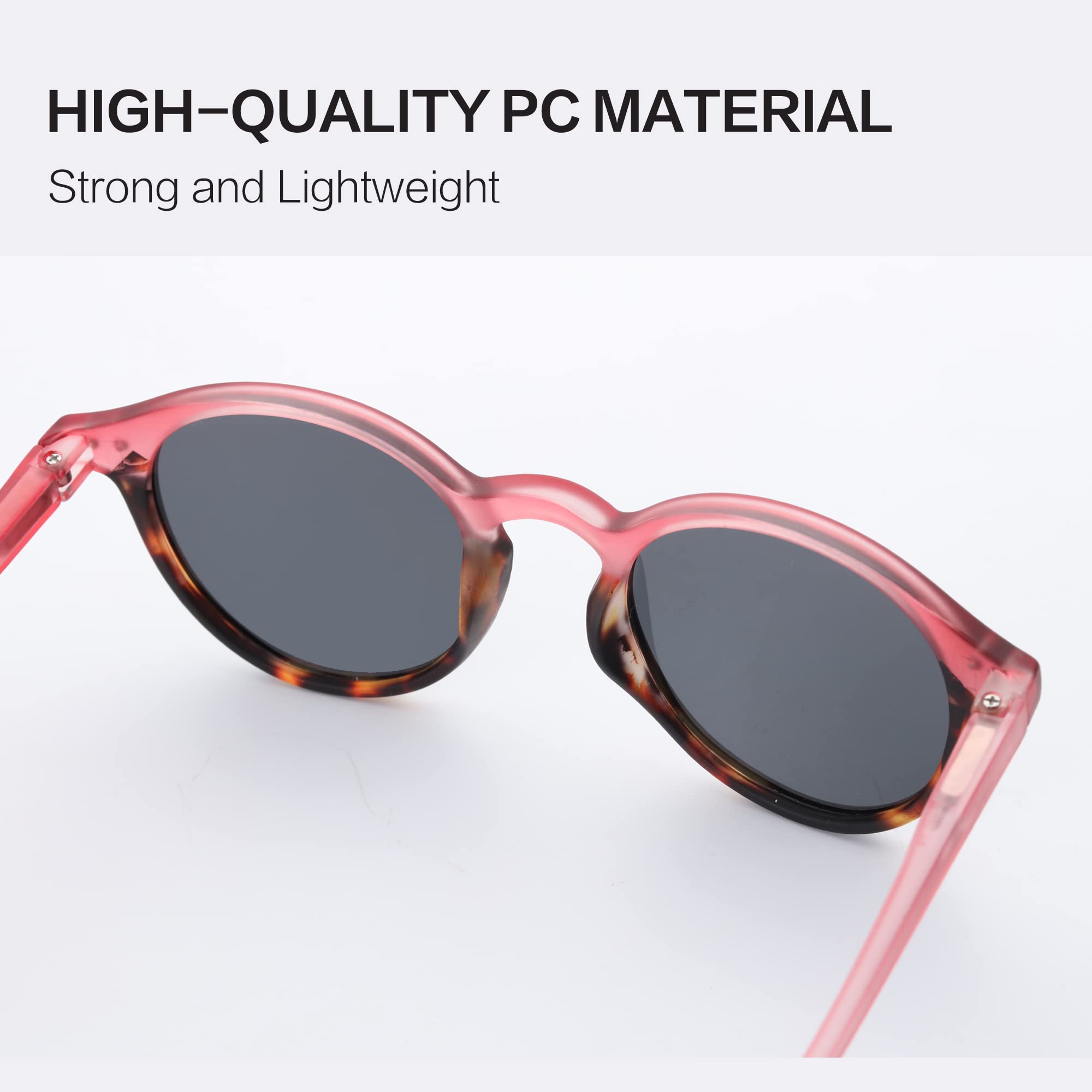 ZENOTTIC Occhiali da sole polarizzati retrò classico rotondo retrò occhiali da sole UV400 telaio uomo donna