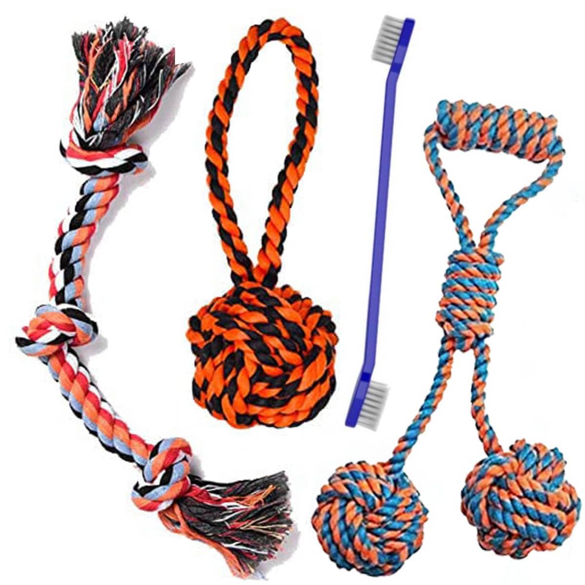 See full amazon price history chart for YOUHAVEDEAL Dog Chew Toys, Dog Toys for Aggressive Chewers Large and Medium Breed Dogs, Dog Rope Toys, Tough Tug Dog Toys for Teeth Cleaning, Pack of 4 with Toothbrush (Color May Vary) YOUHAVEDEAL Dog Chew Toys, Dog Toys for Aggressive Chewers Large and Medium Breed Dogs, Dog Rope Toys, Tough Tug Dog Toys for Teeth Cleaning, Pack of 4 with Toothbrush (Color May Vary) (B0BYSKN5YQ) Amazon Price History, Amazon Price Tracker