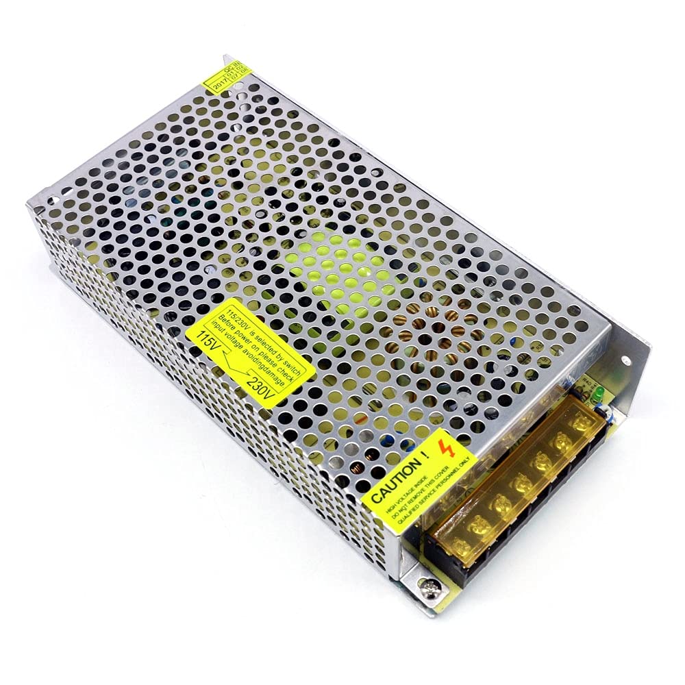 Fuente de Alimentación Conmutada Adaptador de interruptor de fuente de alimentación de transformador de metal AC 110 / 220V Para DC 12V Fuente de alimentación de conmutación 18 0W 15A Conductor