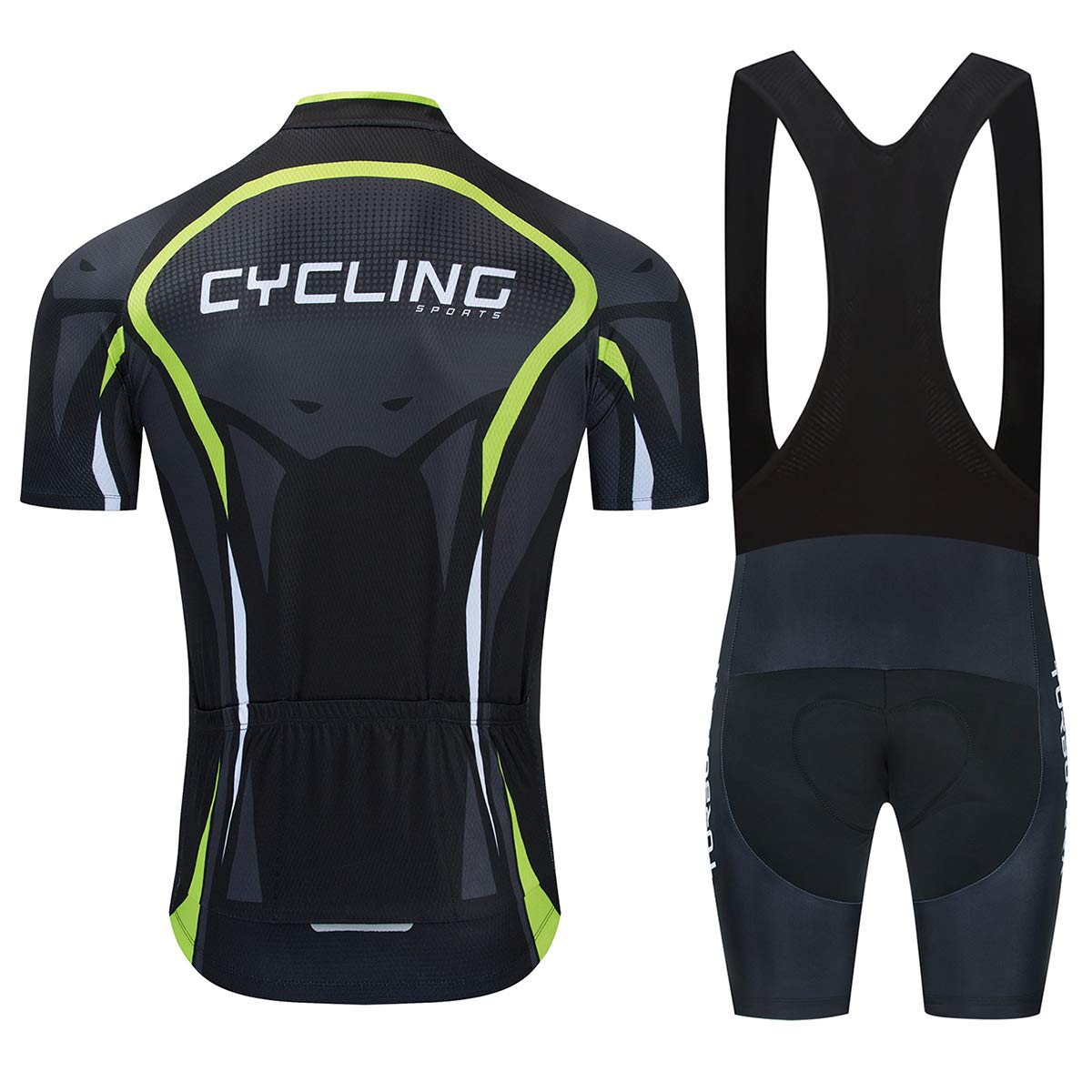 Ensemble de cyclisme avec maillot et cuissard, vêtements pour vélo